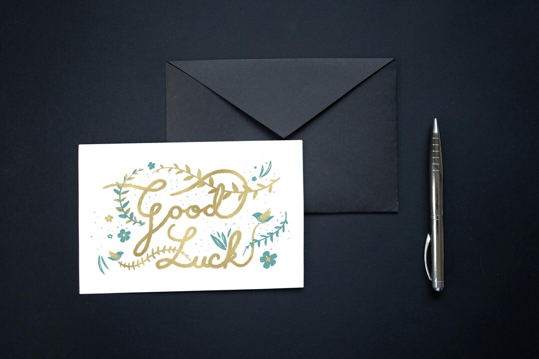 Good Luck Printable Card Instant Download Encouragement Card Exam