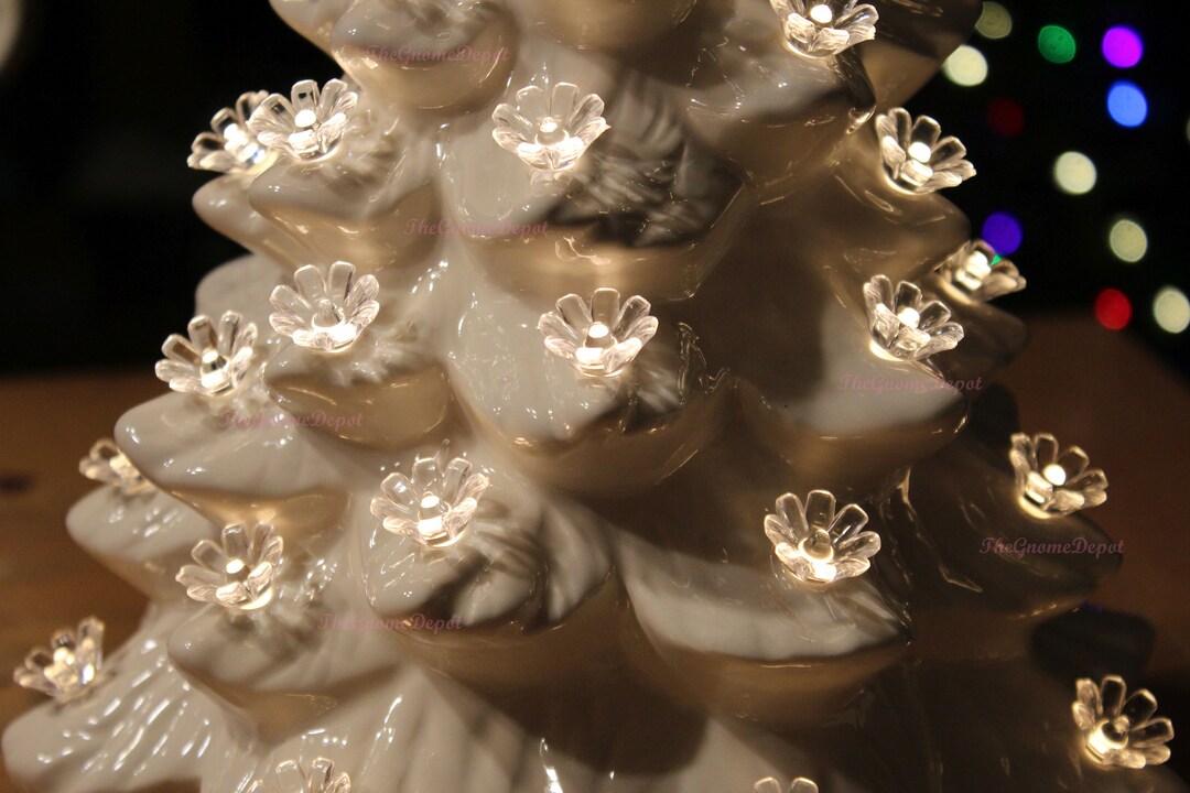 Flower Tree Replacement Bulbs Ceramic Christmas Tree Bulbs 30 Etsy