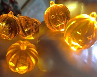 Pumpkin Lights, bulbs for Halloween Ceramic Trees   Ceramic Christmas  Tree Bulbs    Halloween   Pumpkin orange