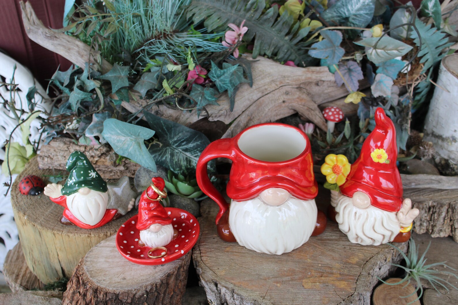 Garden Gnome Mug Bisque DIY Paint Your Own Gnome Unpainted Etsy