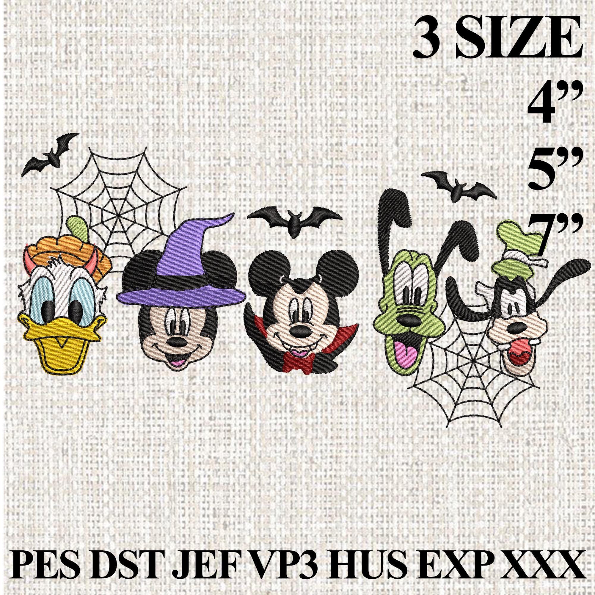 Friends Movie Cartoon Characters Embroidery File, Halloween Cartoon Mouse Embroidery Design, Halloween Embroidery Design