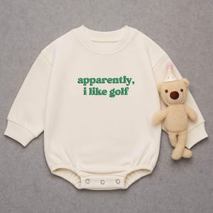 Funny Golf Baby Romper – Apparently I Like Golf Bodysuit, Sporty Baby Gift