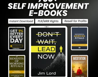 750 Self Improvement eBooks: PLR/MRR Resell Rights (Digital Download)