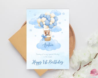 Tarjeta de cumpleaños personalizada de un bebé ángel: Conmemoración de la pérdida de un bebé (Descarga digital)