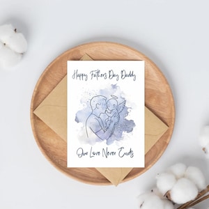 Carte du papa d'un ange • Carte d'anniversaire/fête des pères pour un papa endeuillé • Carte ange de deuil de bébé • Téléchargement numérique perte de bébé • Papa
