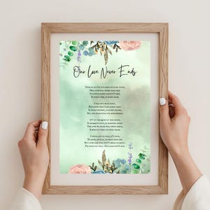 Poem Print | Angel Baby Gift | Grief Gift | In Memory of Angel Baby | Thoughtful Unique Print | Mothers Day Gift | Bereaved Mother