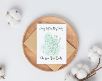 Tarjeta del Día del Padre para un padre afligido: Memorial del bebé ángel (PDF)