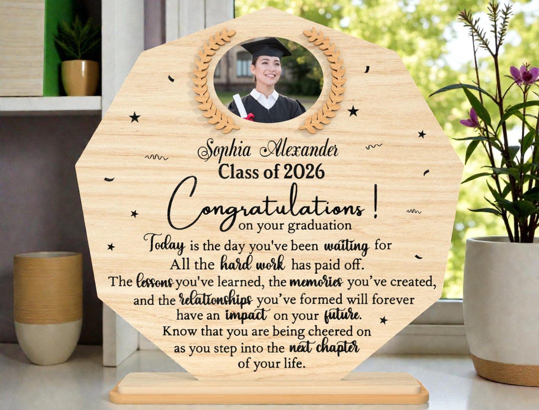 Personalized Graduation Frame SVG, Class of 2026 Laser Cut File Svg ...