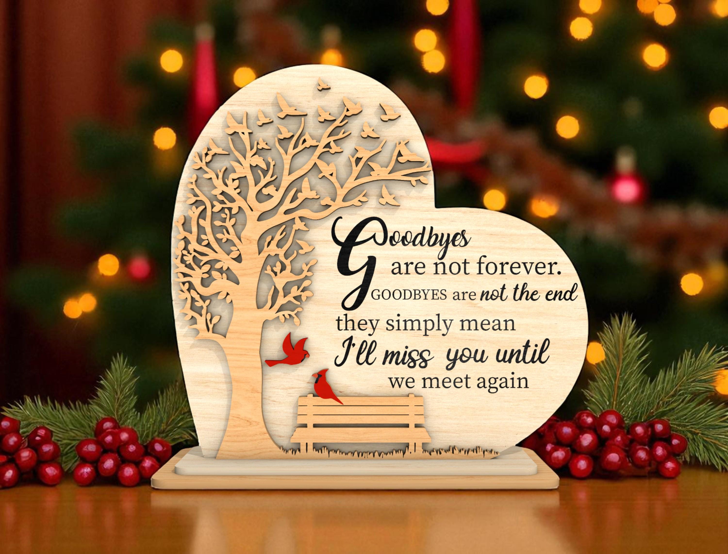 In Loving Memory Cardinal Sign Svg, Family Tree Remembrance Stand Svg ...