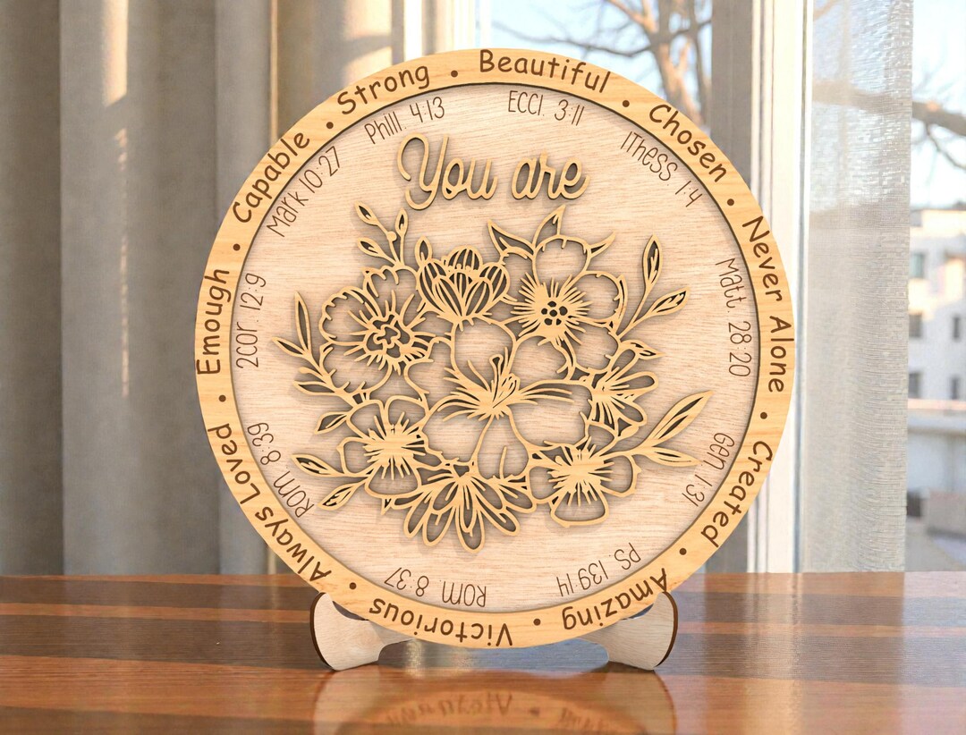 You Are Bible Verse Sign SVG, Religious Laser Cut File Svg, Christian ...