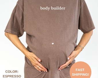 Komfort Farben Body Baumeister Schwangerschaft Shirt, lustiges Schwangerschafts-T-Shirt