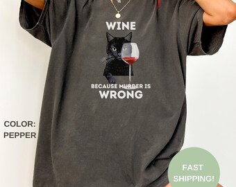 T-shirt chat bordeaux Comfort Colors : cadeau drôle avec humour sarcastique
