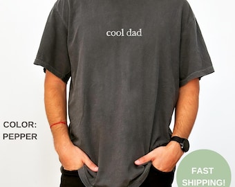 Camisa bordada Comfort Colors® Cool Dad, Camisa Cool Dads Club, Camisa para papá primerizo, Regalo para el Día del Padre, Camisa bordada para el mejor papá, Regalo para el esposo