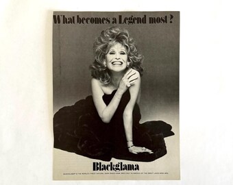 Suzy Knickerbocker “Blackglama ‘What Becomes a Legend Most?’" Original 1977 Magazine Ad – Architectural Digest