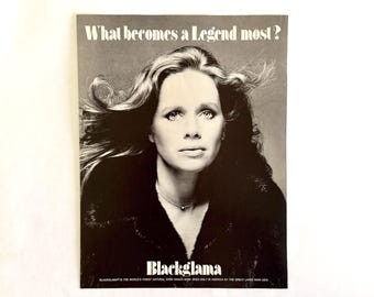 Liv Ullman “Blackglama ‘What Becomes a Legend Most?’" Original 1978 Magazine Ad – Architectural Digest