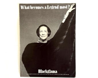 Diana Vreeland “Blackglama ‘What Becomes a Legend Most?’" Original 1977 Magazine Ad – Architectural Digest