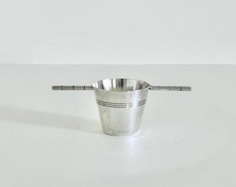 Vintage Domus Prata 90 Silver Plate Rollover Jigger – Brazilian Mid Century Barware – 50cc
