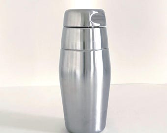 Alessi 870/50 Cocktail Shaker – Satin Stainless Steel, Early 1950s Mark - Mid-Century Italian Barware