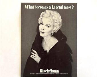 Lana Turner “Blackglama ‘What Becomes a Legend Most?’" Original 1980 Magazine Ad – Architectural Digest