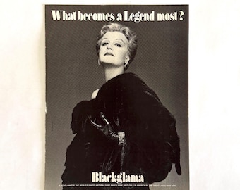 Angela Lansbury “Blackglama ‘What Becomes a Legend Most?’" Original Late 1970s Magazine Ad – Architectural Digest