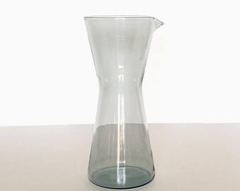 Vintage Kaj Franck Kartio Pitcher — Gray Glass — Iittala / Nuutajärvi Finnish Modern