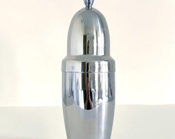 Vintage WMF Cromargan Cocktail Shaker by Jo Laubner – Parisian Stainless Steel Shaker – 1970s