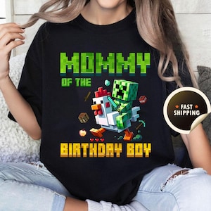 Benutzerdefinierte Mama MineC Geburtstag Shirt, MineC Shirt, benutzerdefinierte Name Alter Geburtstag Shirt, alles Gute zum Geburtstag, Geburtstag MineC Shirt