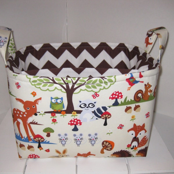 Woodland Storage Bin Etsy