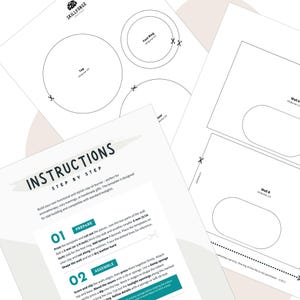 Pottery template PDF and instructions for slab-built oil burner, printable ceramic pattern
