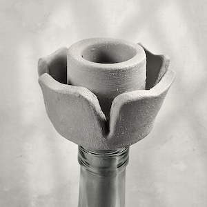 Split Petal Candle Holder Template – Bottle Candle Holder PDF – Slab Pottery Template – Ceramic Template – Printable Clay Pattern