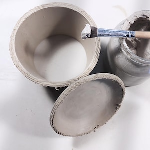 Assembling slab pottery storage jar | scoring and slipping clay surfaces | DIY ceramic container template