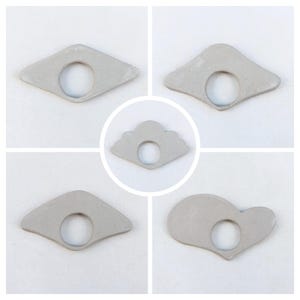 DIY pottery set of book page holders, slab pottery templates for handmade ceramic reading accessories