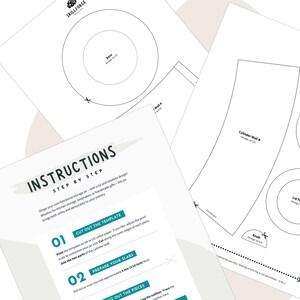 Printable storage jar template with full instructions | slab pottery pattern for lid and base | digital pottery guide