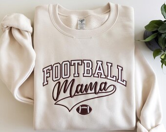 Sudadera con el nombre de tu hijo en la manga, ideal para la temporada de fútbol, ideal para mamás de fútbol, ideal para animar a mamás y amantes del fútbol.