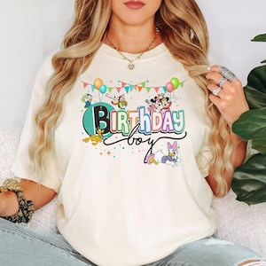 Bday Girl Party Shirt, Cartoon Fan Animation Tee, Her Special Day Quote Tee, Happy Occasion Celebration, Joyful Kid Character Fun Shirt