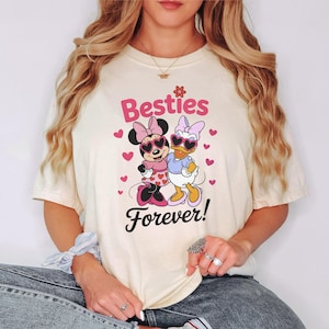 Shirt Besties Forever, leuk vriendschapsshirt, bijpassende vriendenshirt, T-shirt cartoonstijl, shirt grappig beste vriend, shirt cadeau beste vriend, T-shirt cadeau beste vriend