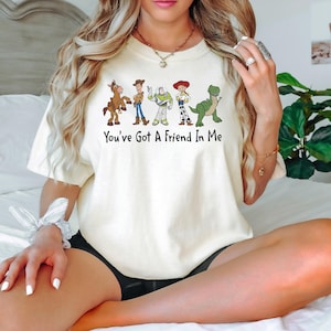 Camiseta de mejores amigos, camiseta de objetivos de amistad, camiseta de "Tienes un amigo en mí", camiseta con frase de película linda, camiseta de amigos nostálgicos