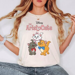 Cute Aristocats Disney Tee, Playful Cats Graphic Shirt, Cartoon Animal Illustration Tee, Cat Lover Gift Shirt, Retro Kitten Art TShirt