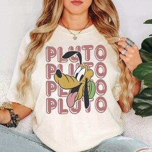 Pluto Dog Disney Fan Hobby, Cartoon Artist Inspiration Tee, Animation Lover Interest Shirt, Vacation Memory Tee, Birthday Gift For Pal Shirt