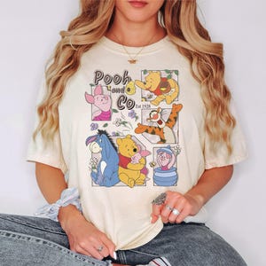 Camiseta Pooh e Cia. Hobby, camiseta com desenho animado, camiseta com relacionamento de melhor amigo, camiseta presente de aniversário, camiseta com ditado nostálgico de 1928