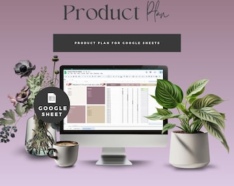 Digital Product Planner Google Sheets Template (Digital Download)
