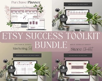 Etsy Business Planner Toolkit | Inventory, Sales Tracker (Google Sheets)