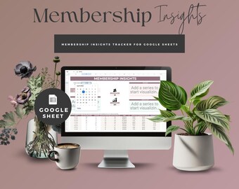 Membership Insights Google Sheet Template, Subscription Tracker (Digital Download)