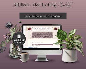 Checklista för affiliate-marknadsföring | Mall för Google Sheets (digital nedladdning)