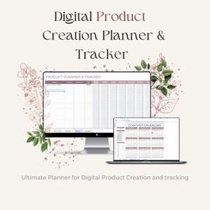 Digitaler Produktplaner Google Sheets, Etsy Planer, Bestandsverfolgung, Etsy Digital Download, Digitale Produktübersicht