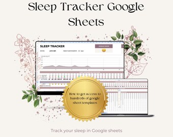 Schlaf & Stimmung Tracker Google Sheets | Wellness Planer (Digitaler Download)