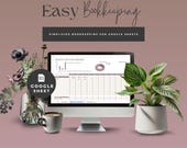 Simple Bookkeeping Template, Google Sheets Income & Expense Tracker, Easy Accounting for Small Business