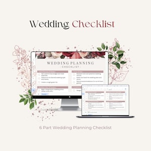 Wedding Checklist Google Sheets | Ultimate Wedding Planner, Simple Wedding Tracker, Printable Checklist, Wedding Organizer