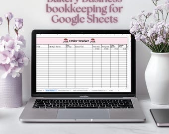 Cake Business Planner, Recipe Cost Calculator, Bakery Order Tracker (Google Sheets)