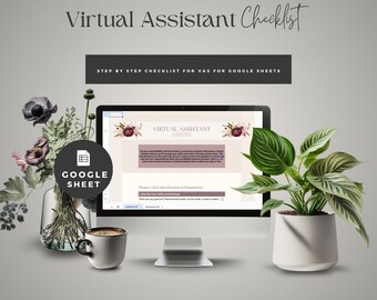 Virtual Assistant Checklist | Google Sheets Template (Digital Download)